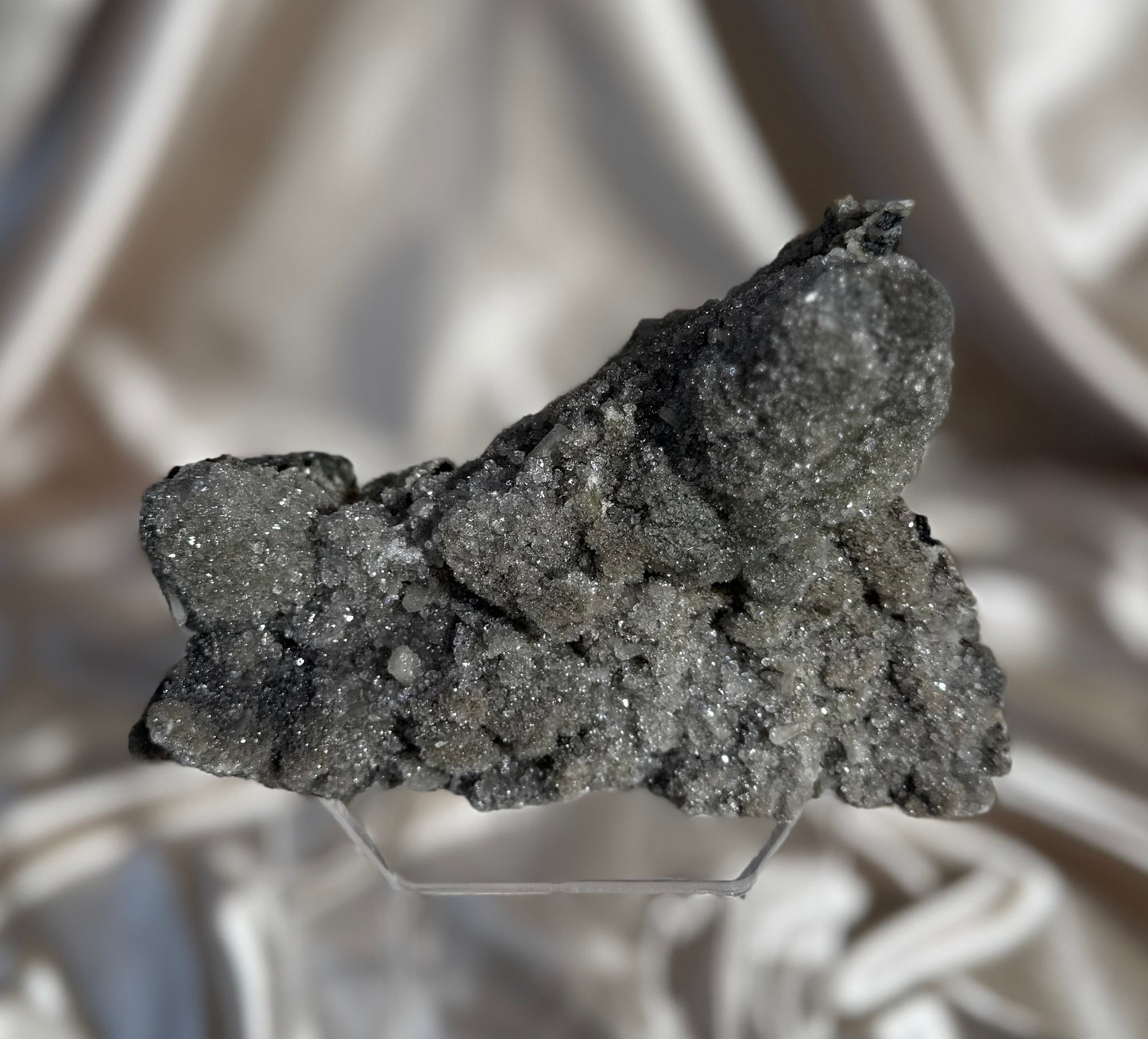 ‘Fairy Moss’ Green Coated Calcite F