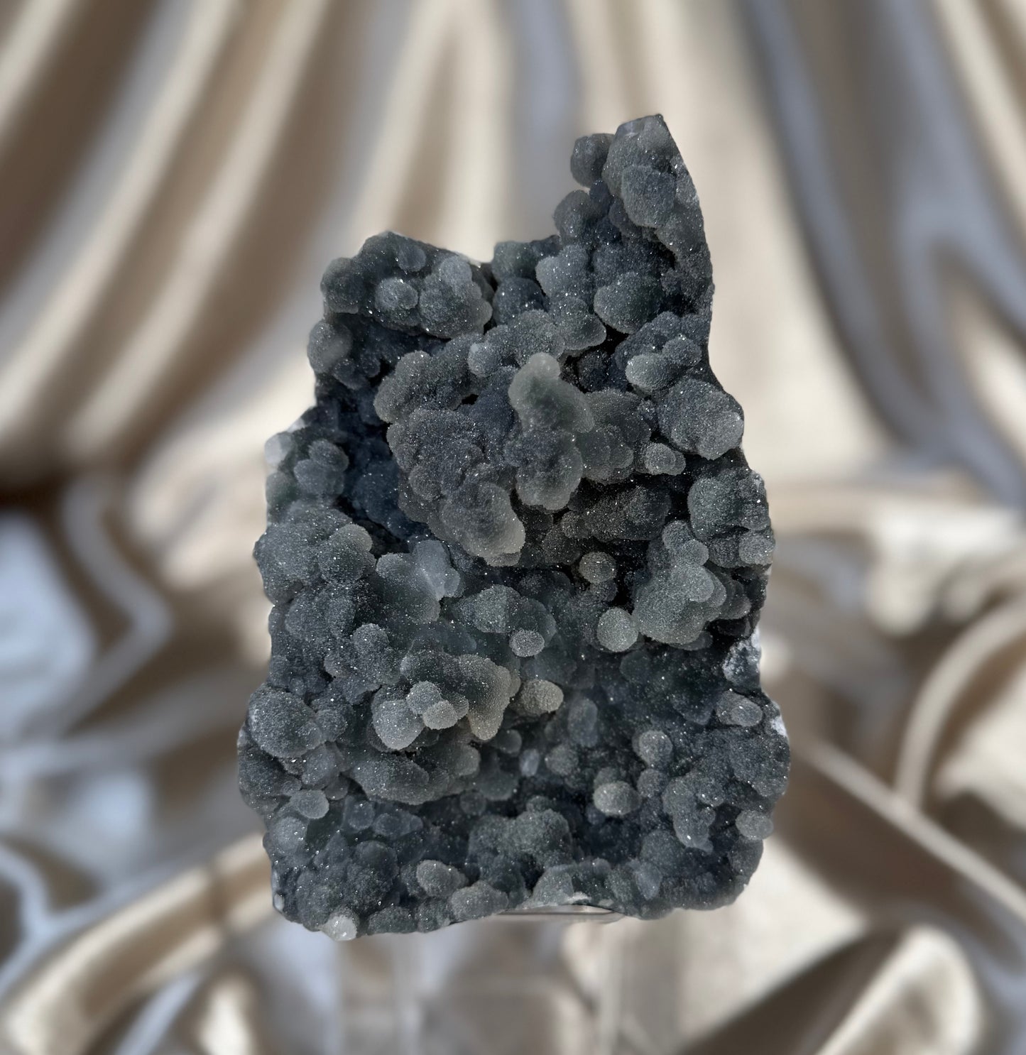 “Frosted pocket” Black Chalcedony G