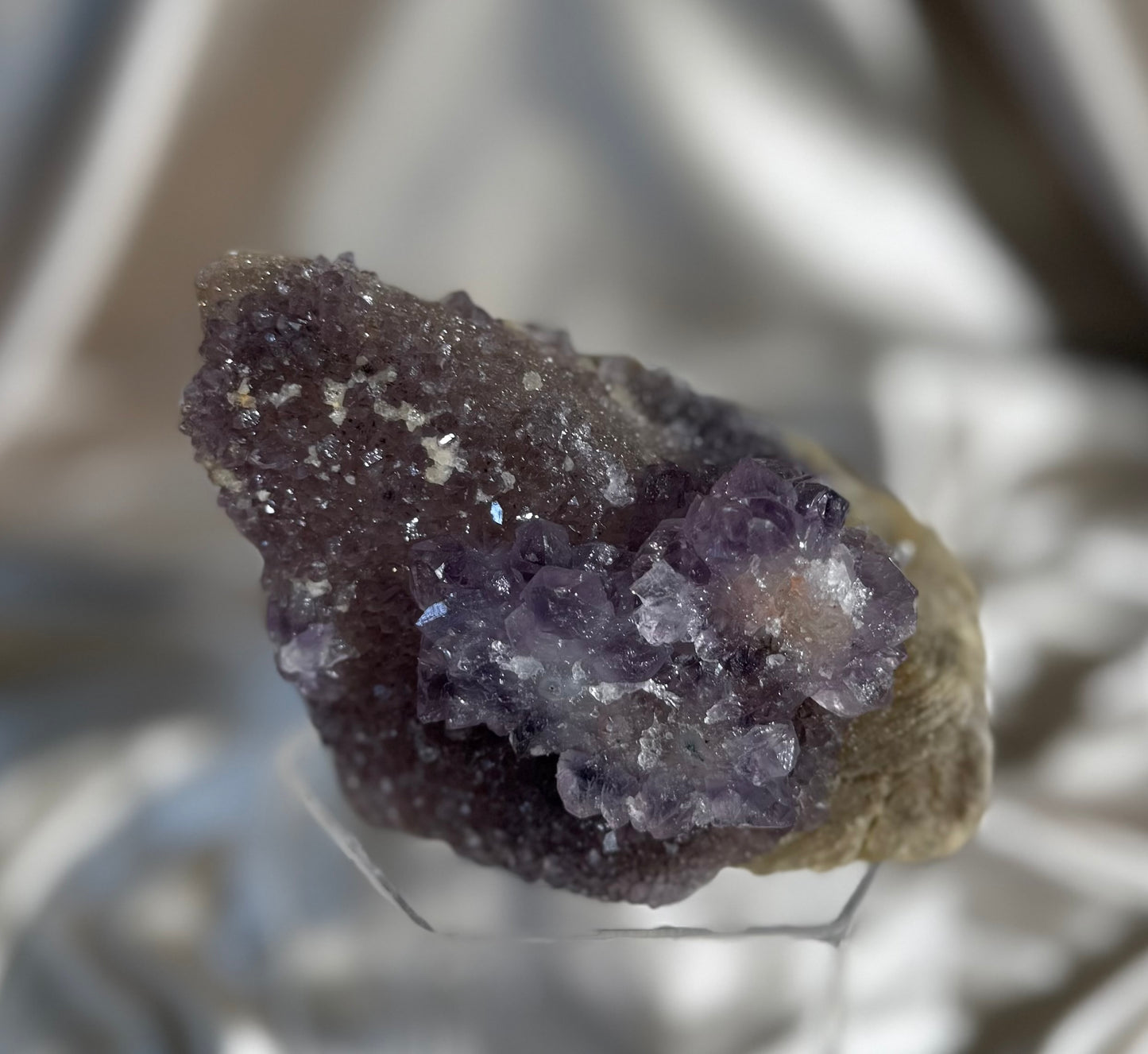 Calcite with Amethyst B