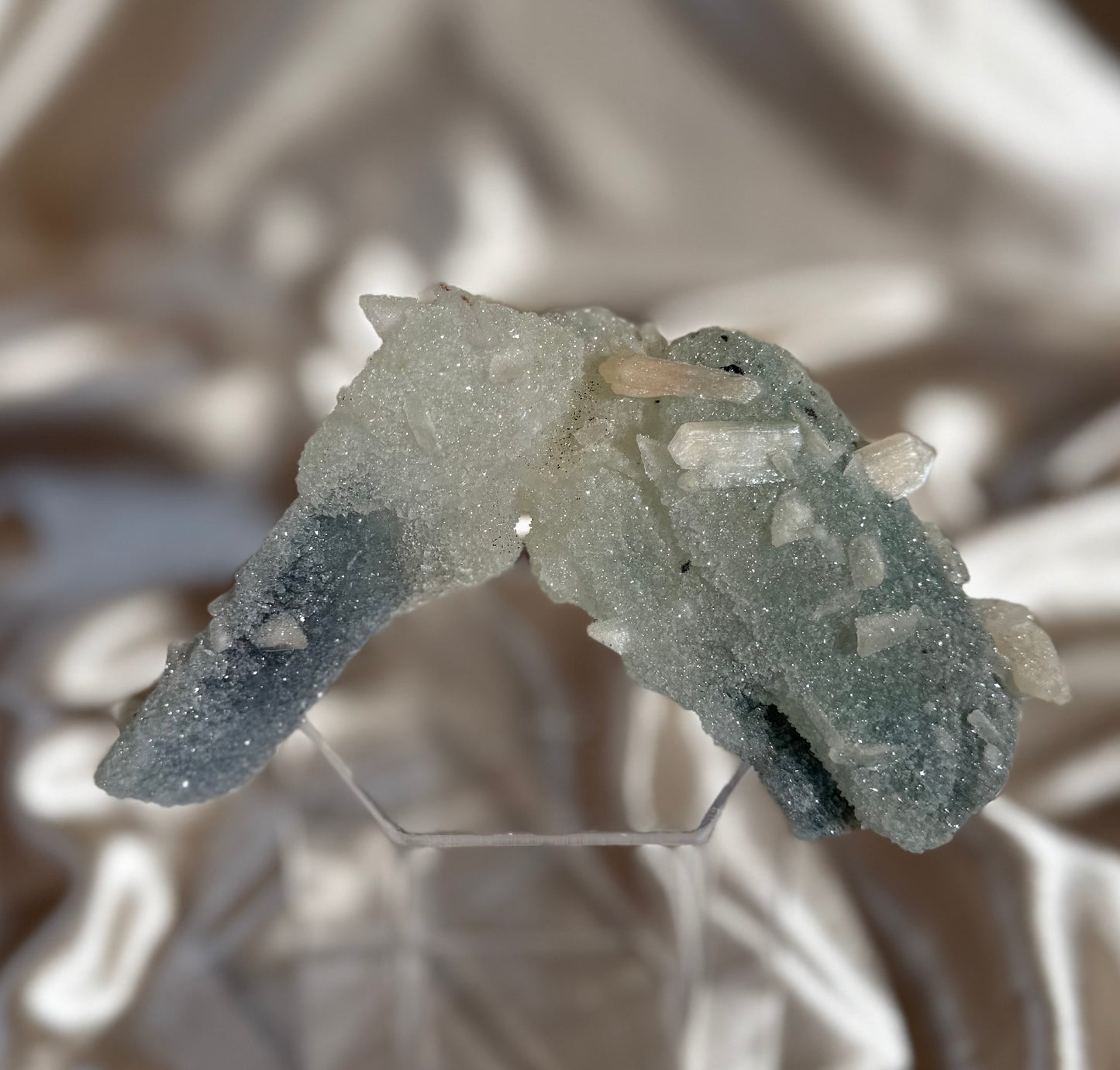 “Ice cream cone” Calcite with Celadonite C