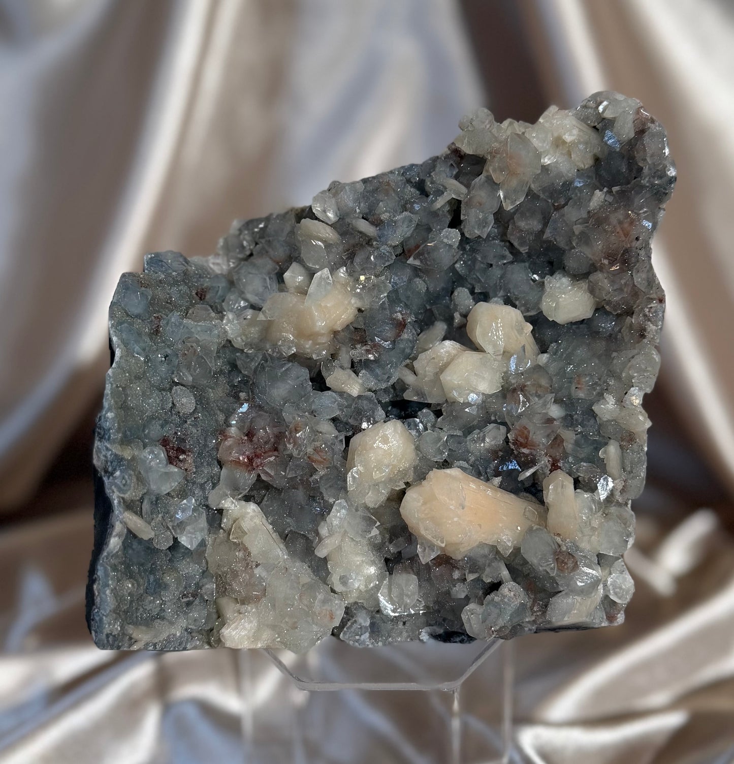Blue Chalcedony with Calcite C