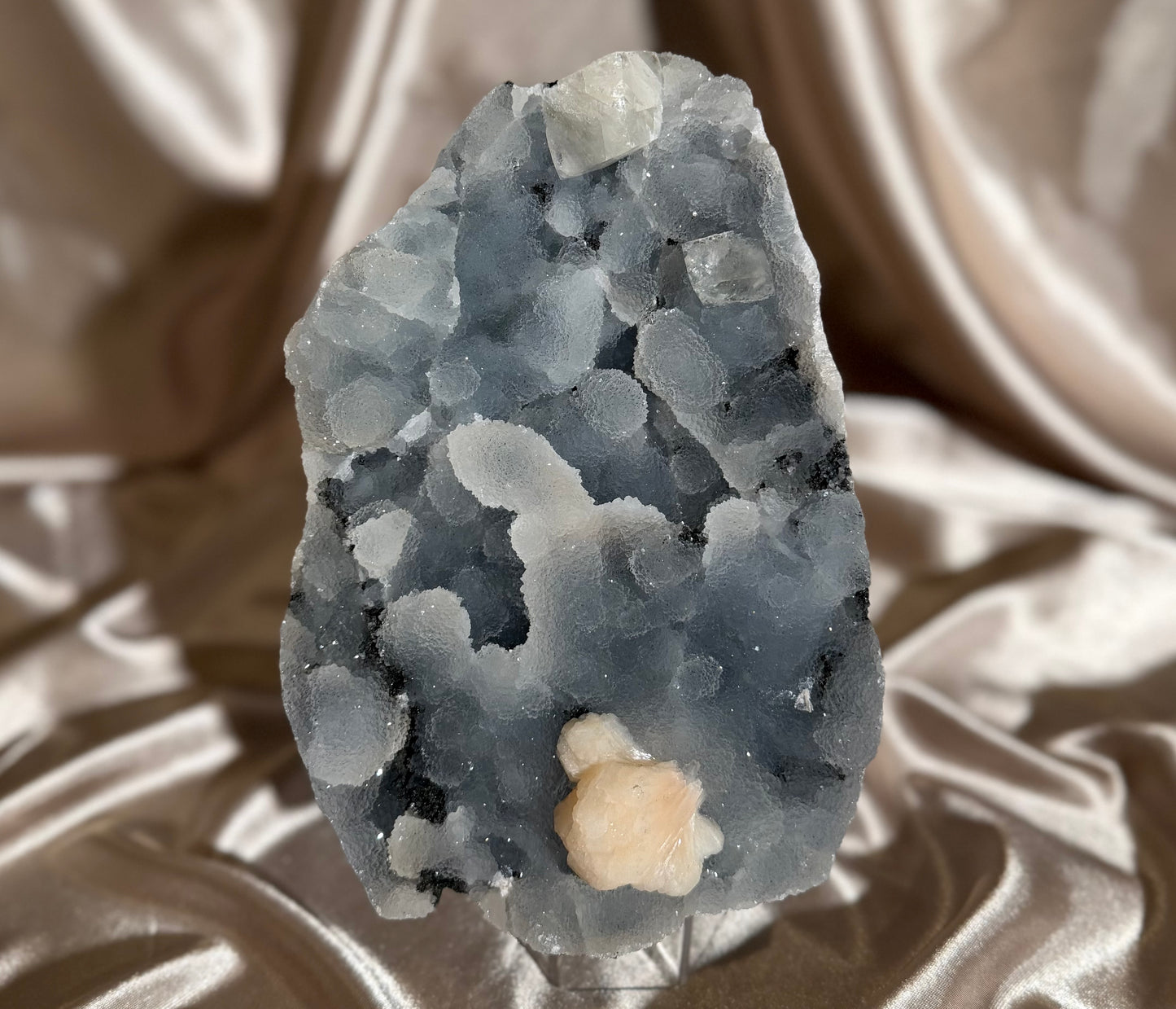 ‘Midnight Mist’ Chalcedony with Calcite