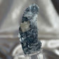 Calcite on Black Chalcedony M