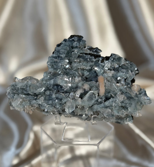 Deep Blue Chalcedony with Apophyllite G