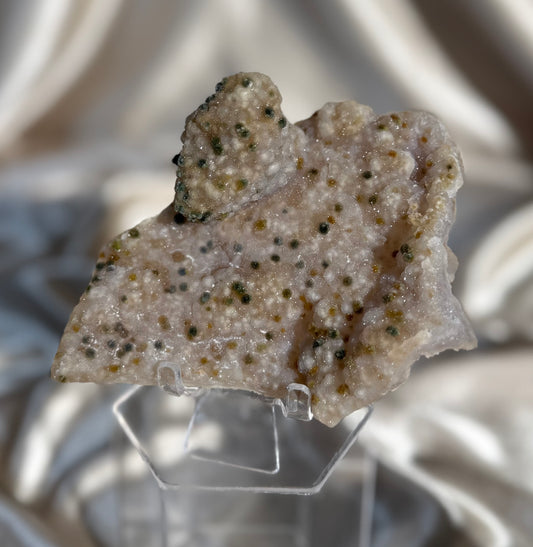 Chalcedony Coated Calcite with Julgoldite A