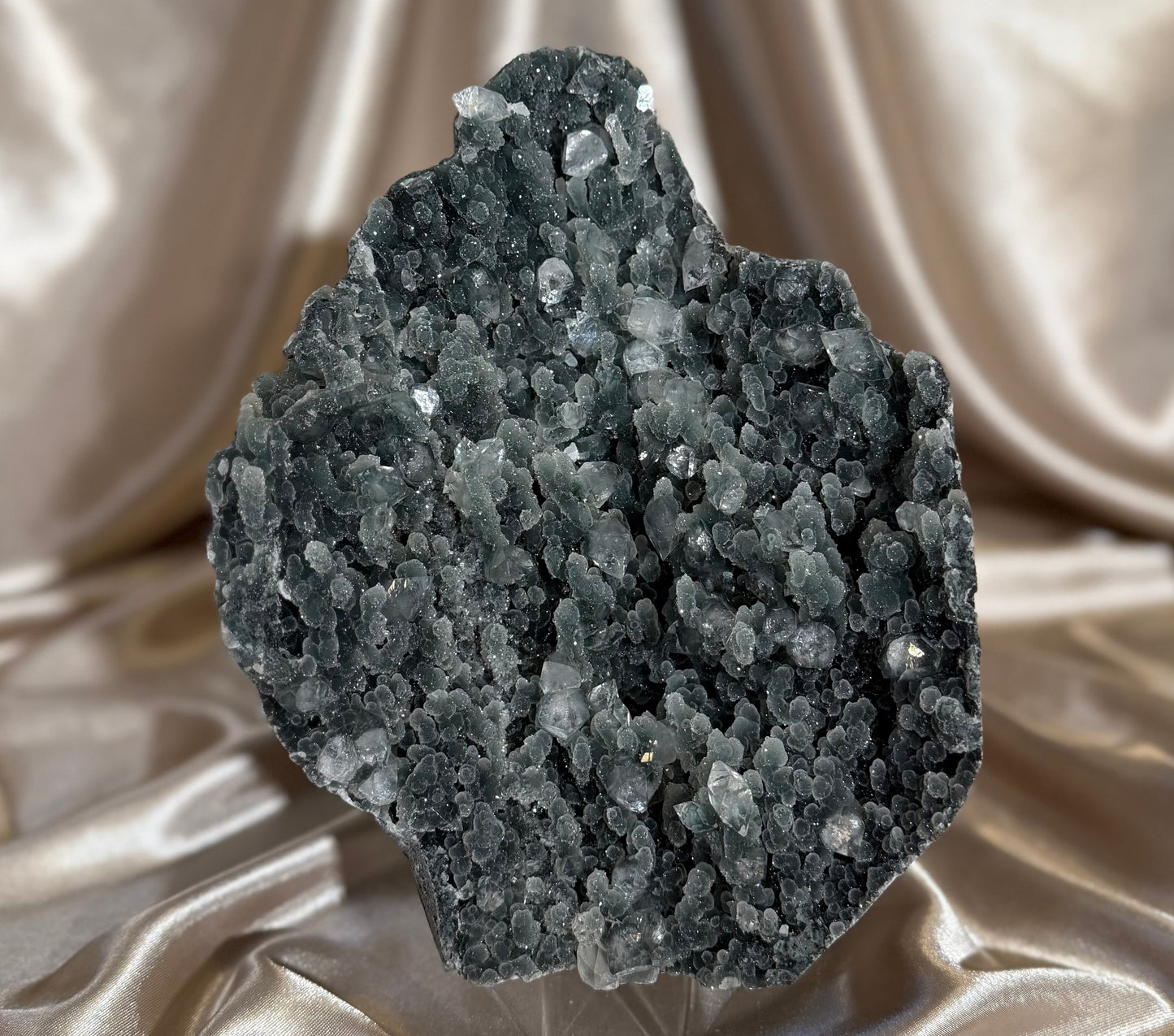 Black Chalcedony with Apophyllite C