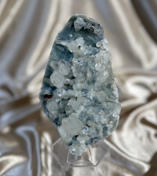 Blue Chalcedony with Apophyllite B