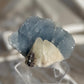 Blue Chalcedony with Coated Calcites