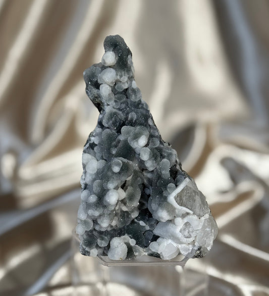 “Frosted pocket” Black Chalcedony A