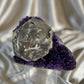Amethyst with Calcite