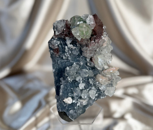 Navy Blue Chalcedony with Apophyllite B