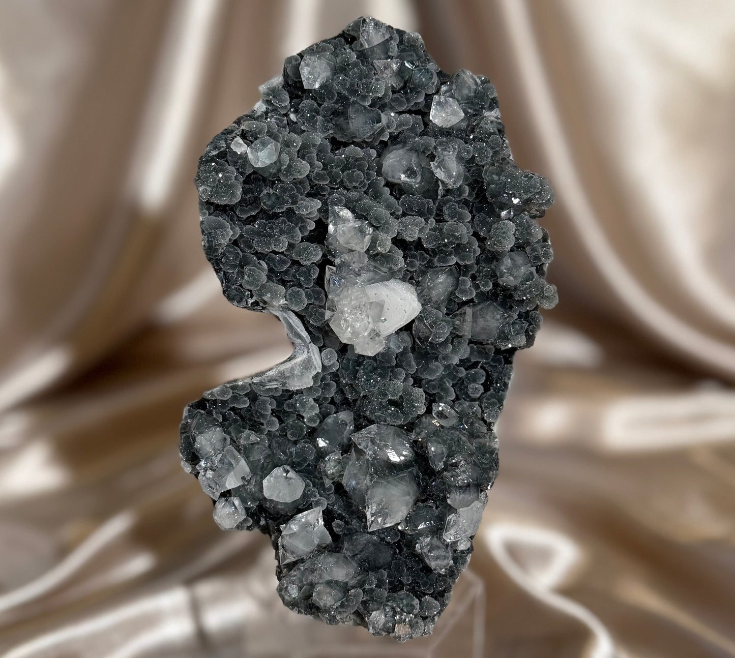 Black Chalcedony with Apophyllite B