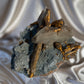 ‘Toadstool Pocket’ Gyrolite on Green Chalcedony D