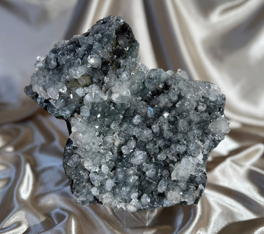 XL Chalcedony with Diamond Apophyllite D