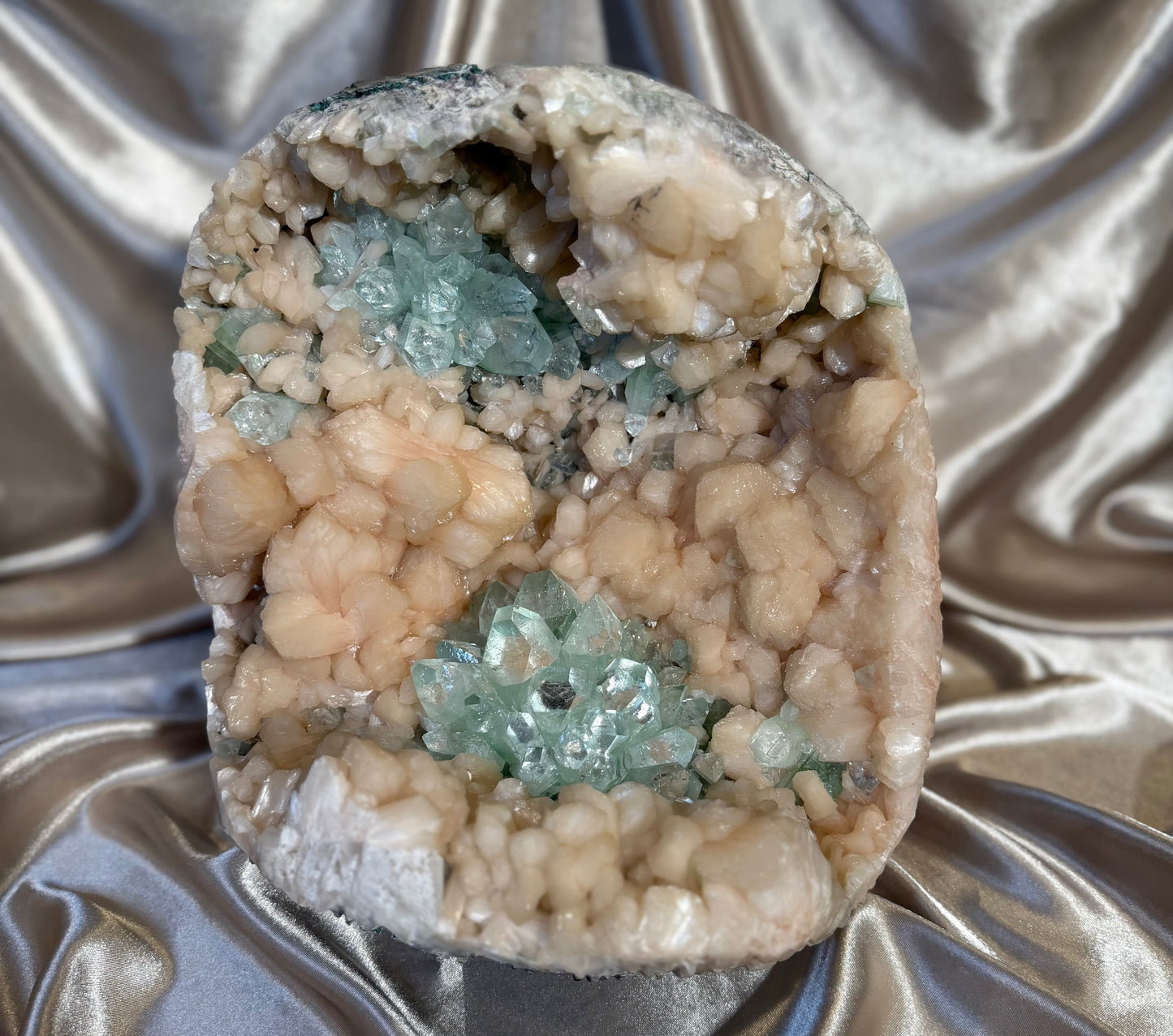 XL Flowered Green Apophyllite