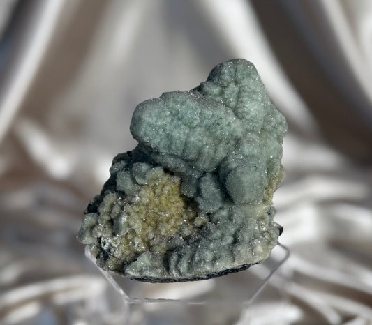 ‘Fairy Moss’ Green Coated Calcite J