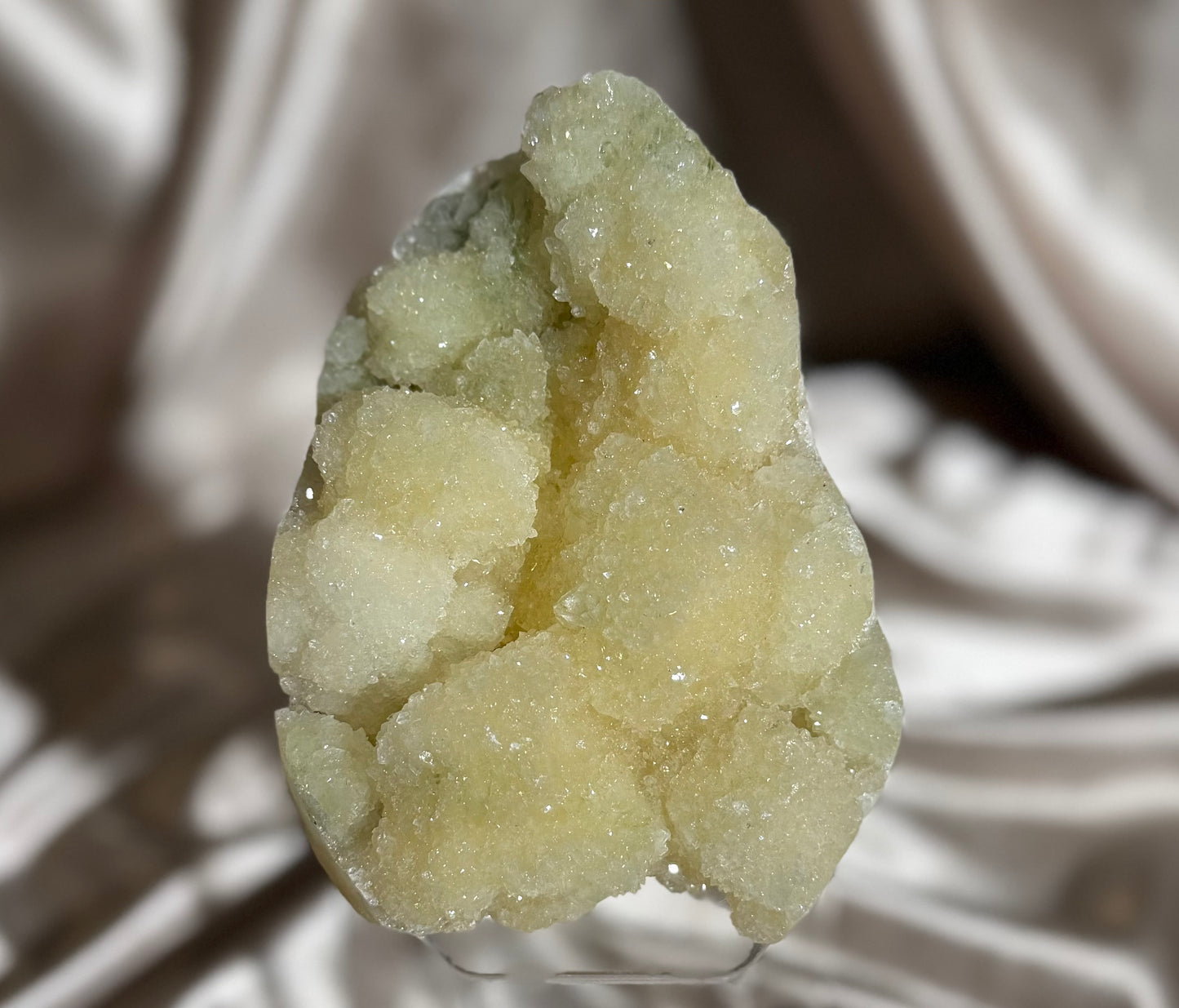 ‘Lemon Sorbet’ Stilbite Coated in Apophyllite E