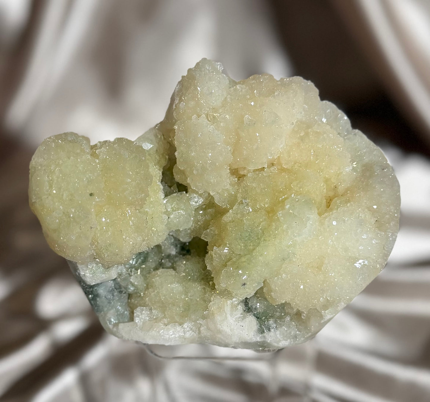 ‘Lemon Sorbet’ Stilbite Coated in Apophyllite H