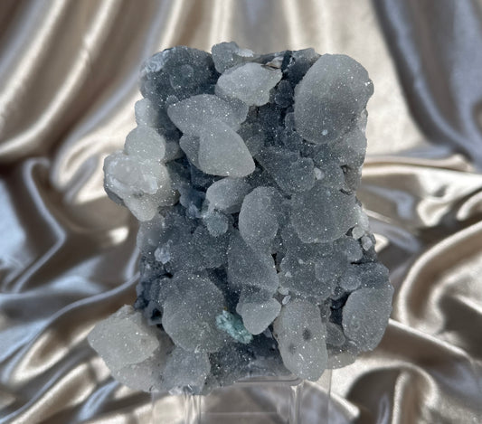 “Frosted pocket” Black Chalcedony N