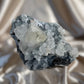 Calcites on Blue Chalcedony
