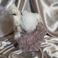XL Mesolite on Pink Heulandite & Green Apophyllite A