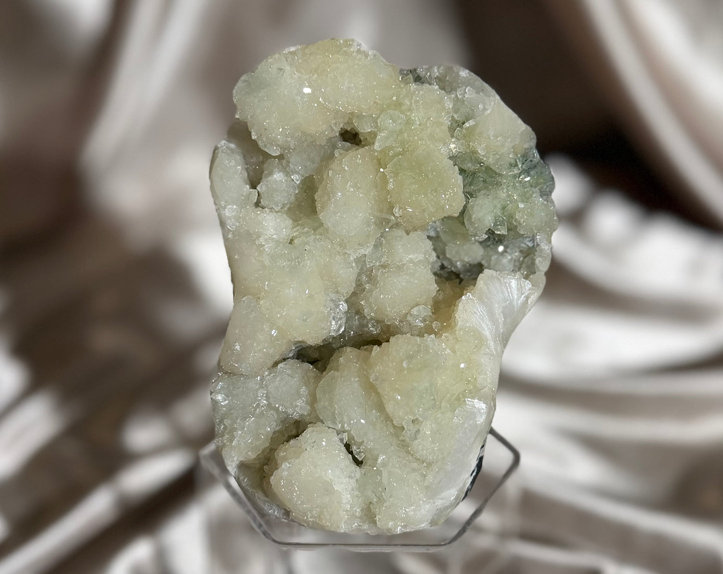 ‘Lemon Sorbet’ Stilbite Coated in Apophyllite D