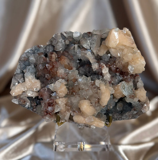 Blue Chalcedony with Calcite D
