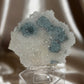 Coated Calcite on Blue Quartz