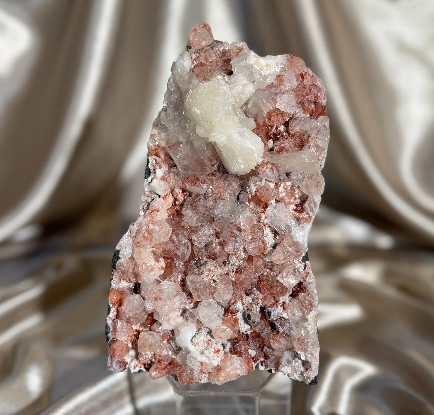 ‘Strawberry Apophyllite’ Hematite Apophyllite D