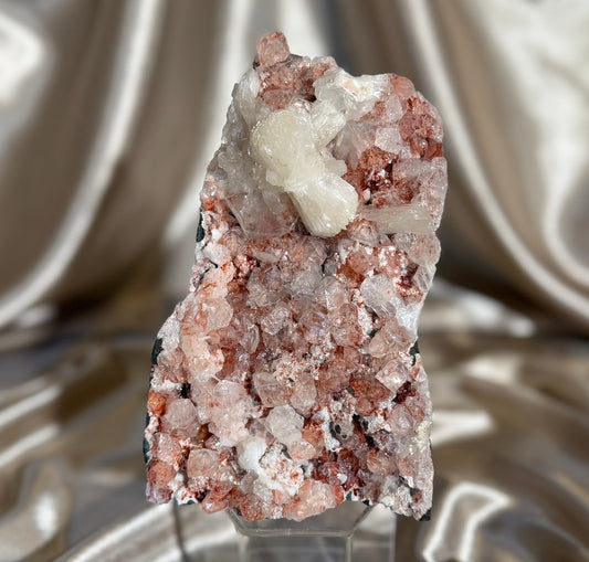 ‘Strawberry Apophyllite’ Hematite Apophyllite D