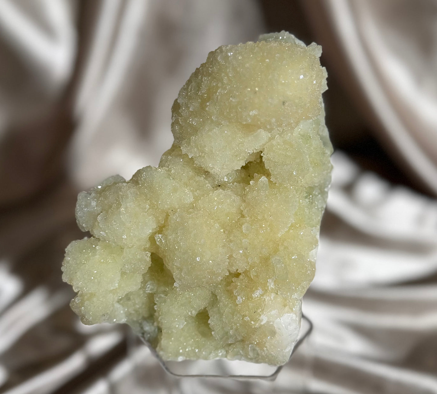 ‘Lemon Sorbet’ Stilbite Coated in Apophyllite B