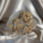 Stacked Coated Calcite on Quartz