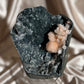 Black Chalcedony with Stilbite