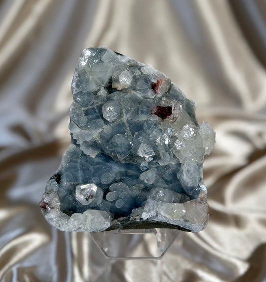 Blue Chalcedony with Apophyllite C
