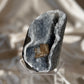 Honey Calcite on Blue Chalcedony