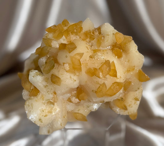 ‘Honey Sundrop’ Calcite on Stilbite B