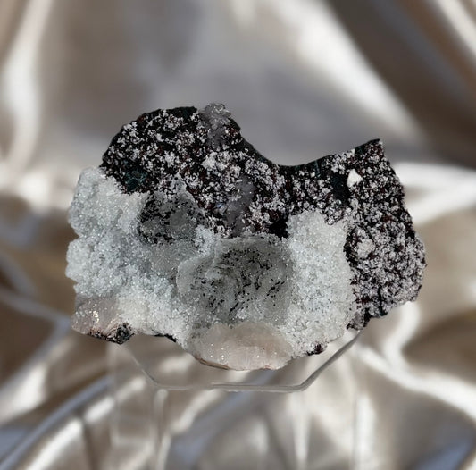 Coated Calcite on Micro Stilbite