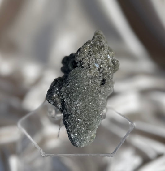 ‘Fairy Moss’ Green Coated Calcite B