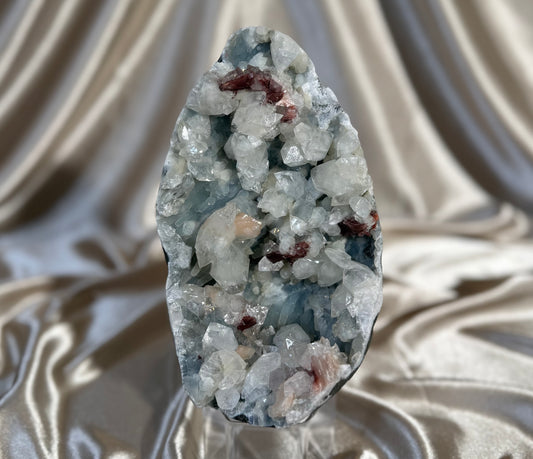 Blue Chalcedony with Apophyllite E