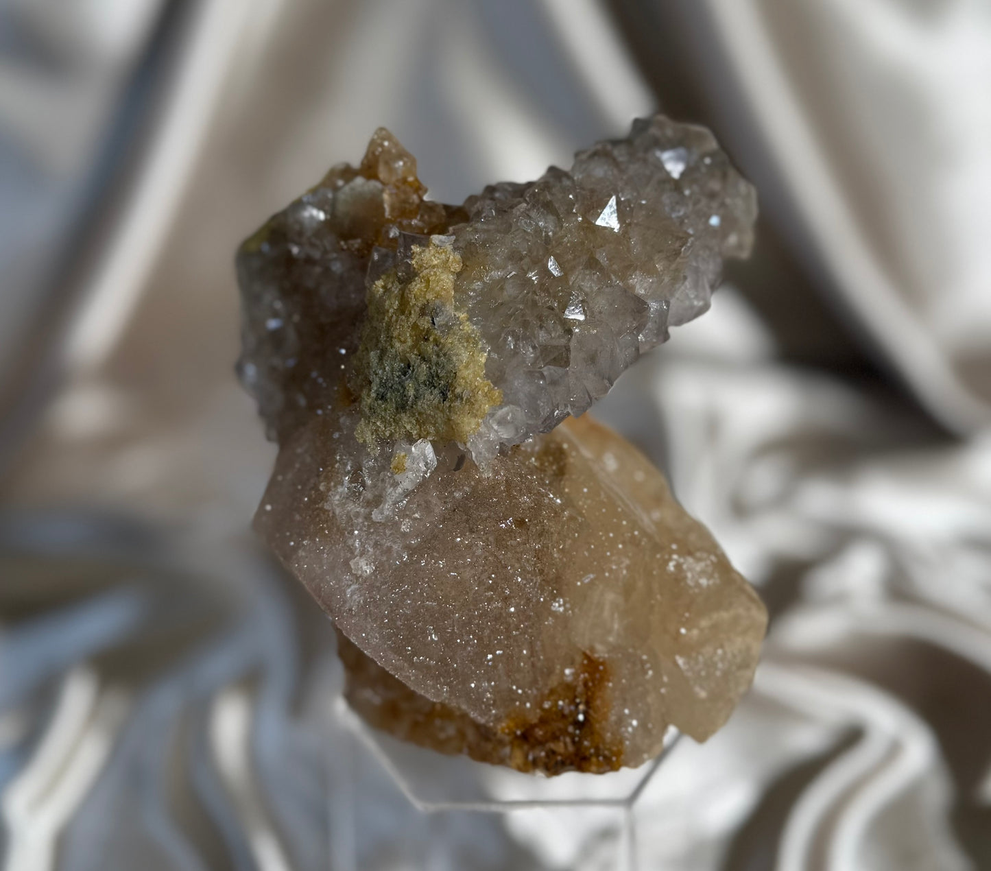 Calcite with Amethyst D