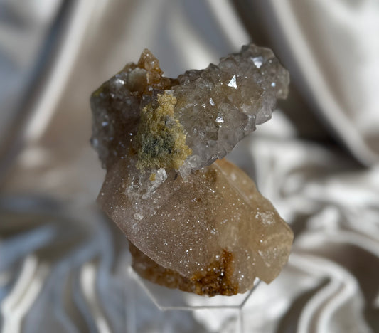 Calcite with Amethyst D