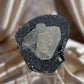 Coated calcite on Blue Quartz