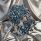 Large Navy Blue Chalcedony with Apophyllite C