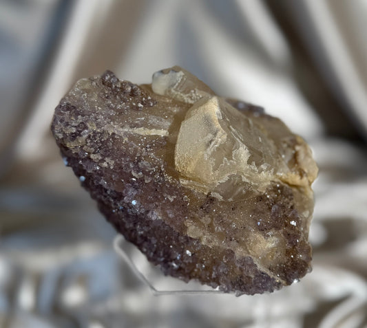 Large Calcite with Amethyst E