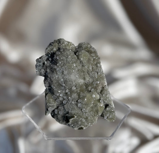 ‘Fairy Moss’ Green Coated Calcite C