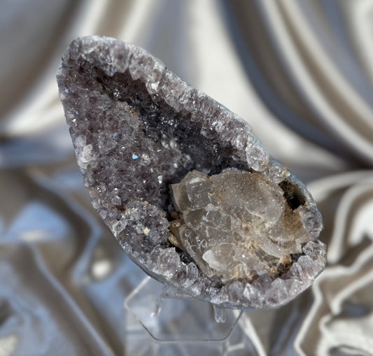 Amethyst with Coated Calcite B