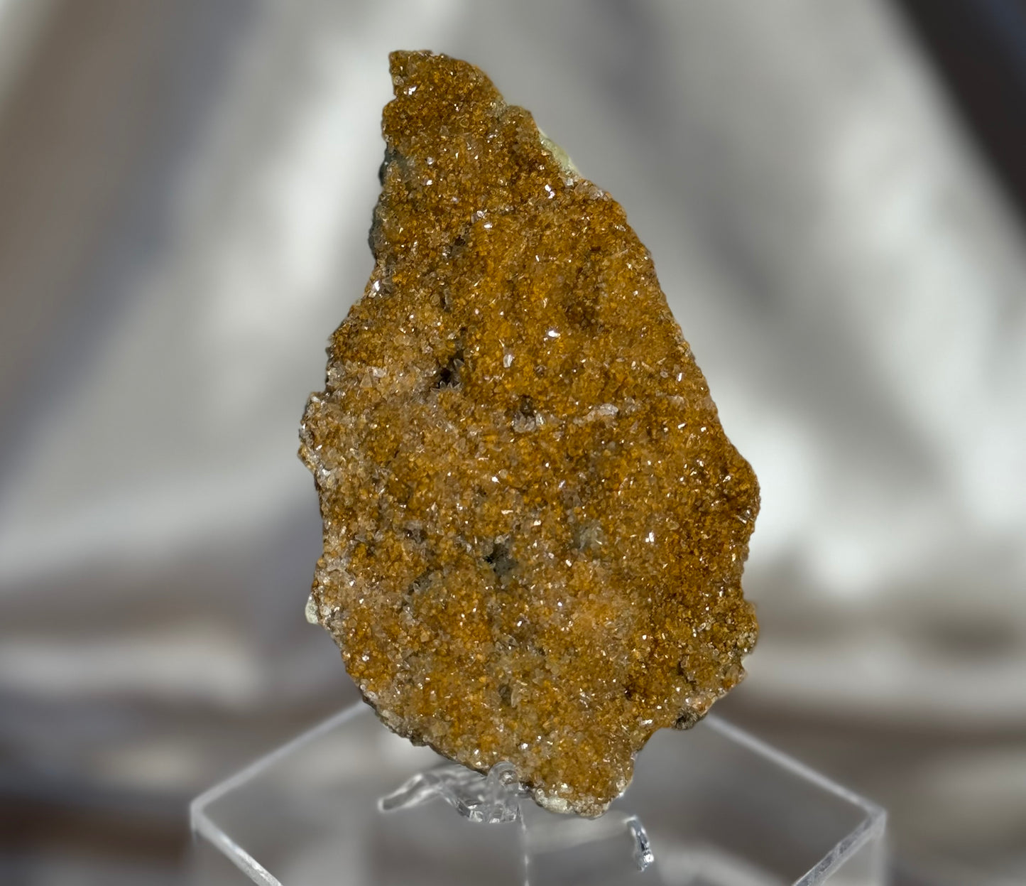 Micro Calcite on Green Chalcedony C