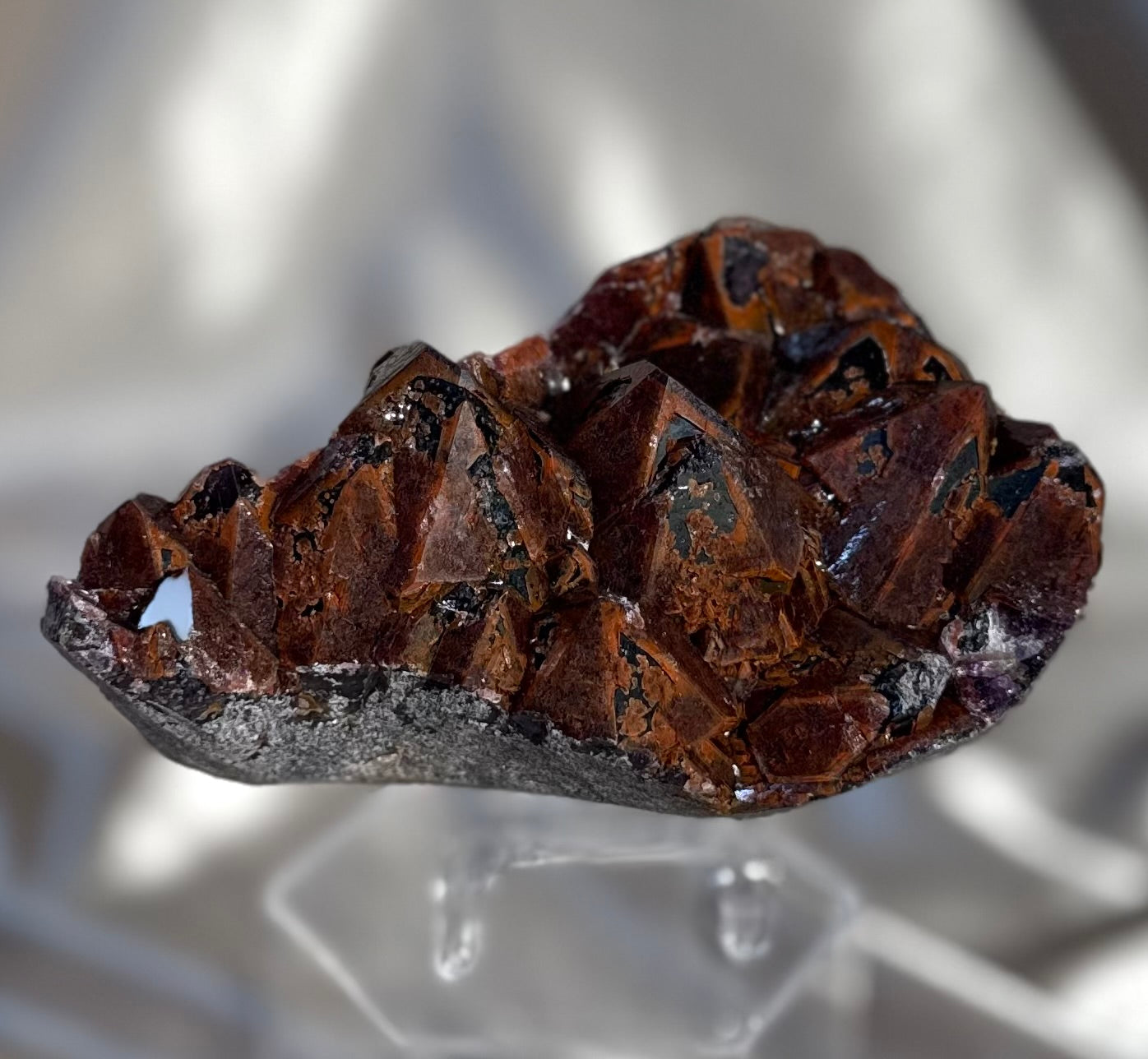 ‘Dragons Breath’ Hematite Capped Amethyst K