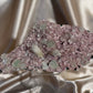 Mesolite on Pink Heulandite & Green Apophyllite B