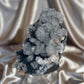 Apophyllite on Blue Chalcedony B